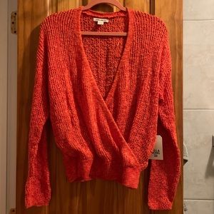 Billabong orange sweater NWT